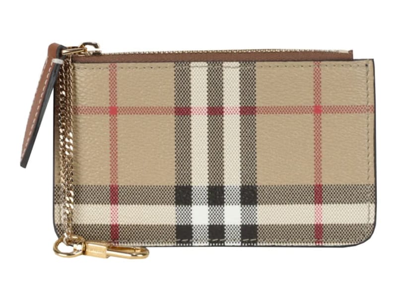 Burberry Kelbrook Check Coin Case Archive Beige