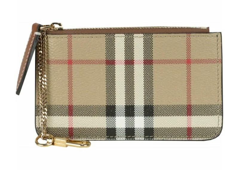 Burberry Kelbrook Check Coin Case Archive Beige