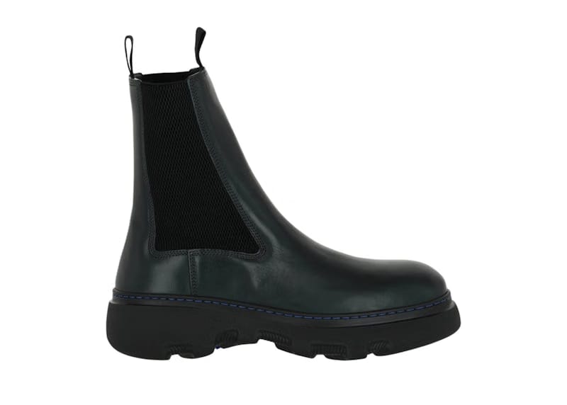 Burberry Creeper Chelsea Boots Green
