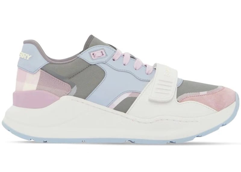 Burberry Ramsey Light Blue Pink Suede (Women)
