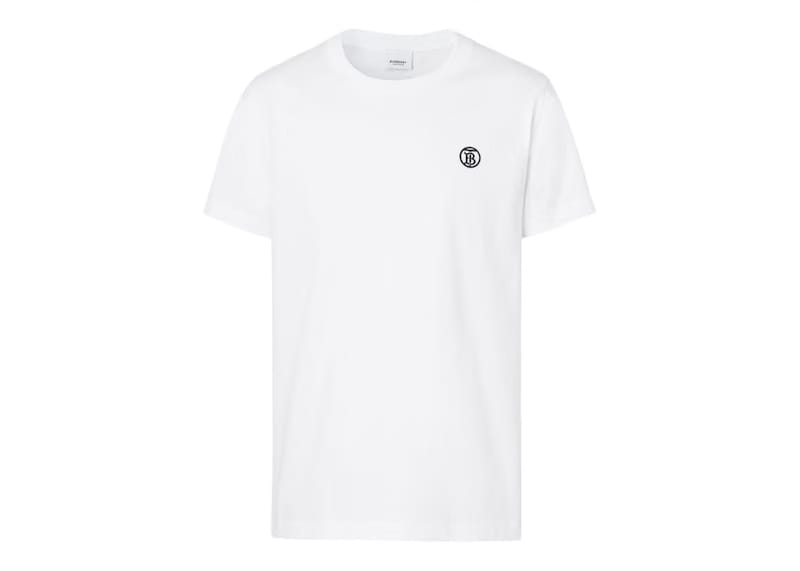 Burberry Monogram Motif Cotton T-Shirt White/Black