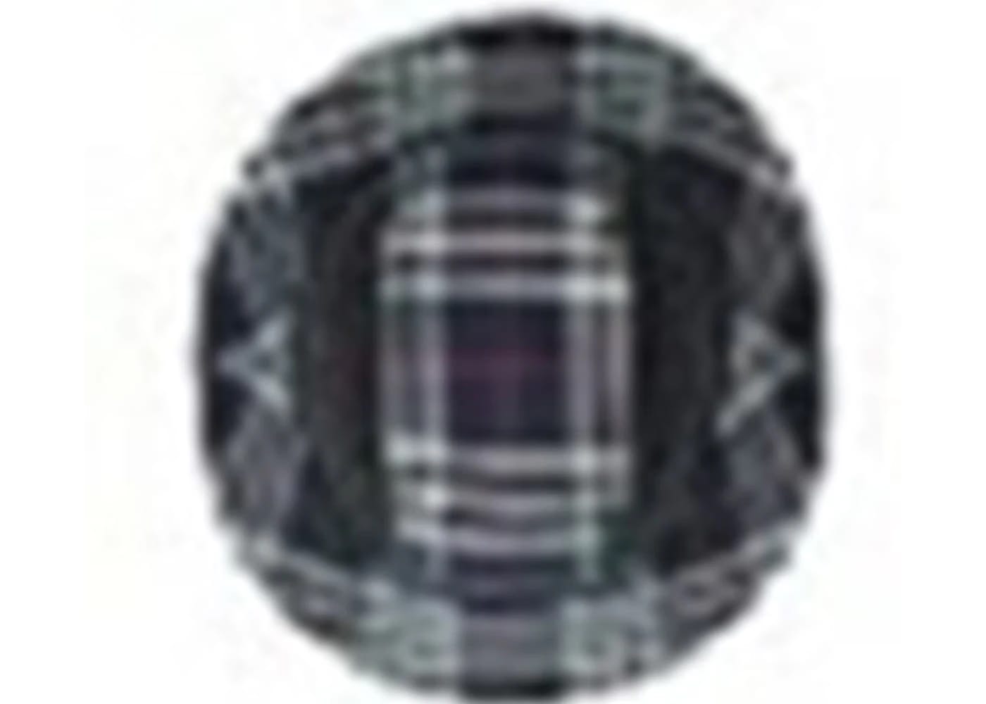 Burberry Check Print Bucket Hat Navy