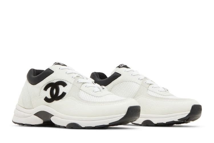 Chanel Low Top Trainer Suede White Black (Women's)