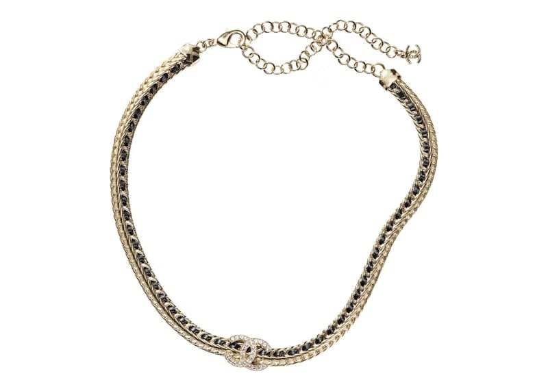 Chanel Gold Necklace AB8307 Gold/Black
