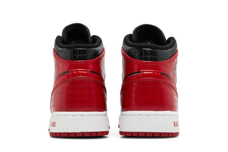 Jordan 1 Mid Bred Text