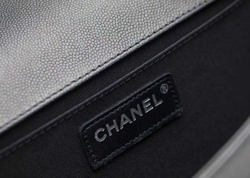 Chanel Boy Flap Quilted Caviar Medium So Black
