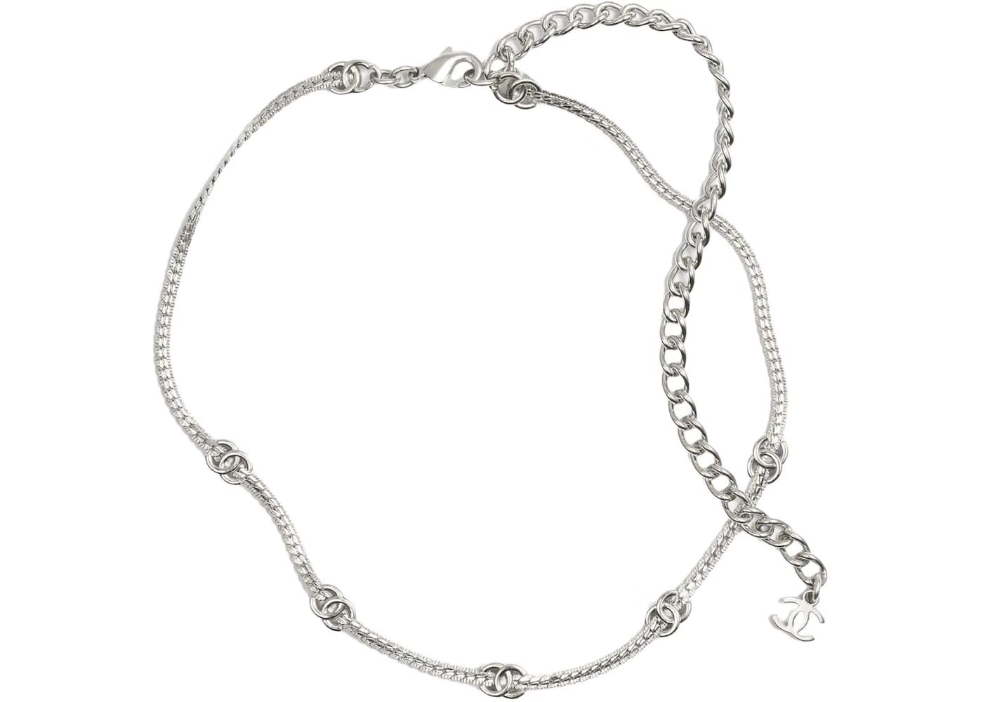 Chanel Metal Choker Silver (ABE255 B18058 NZS81)