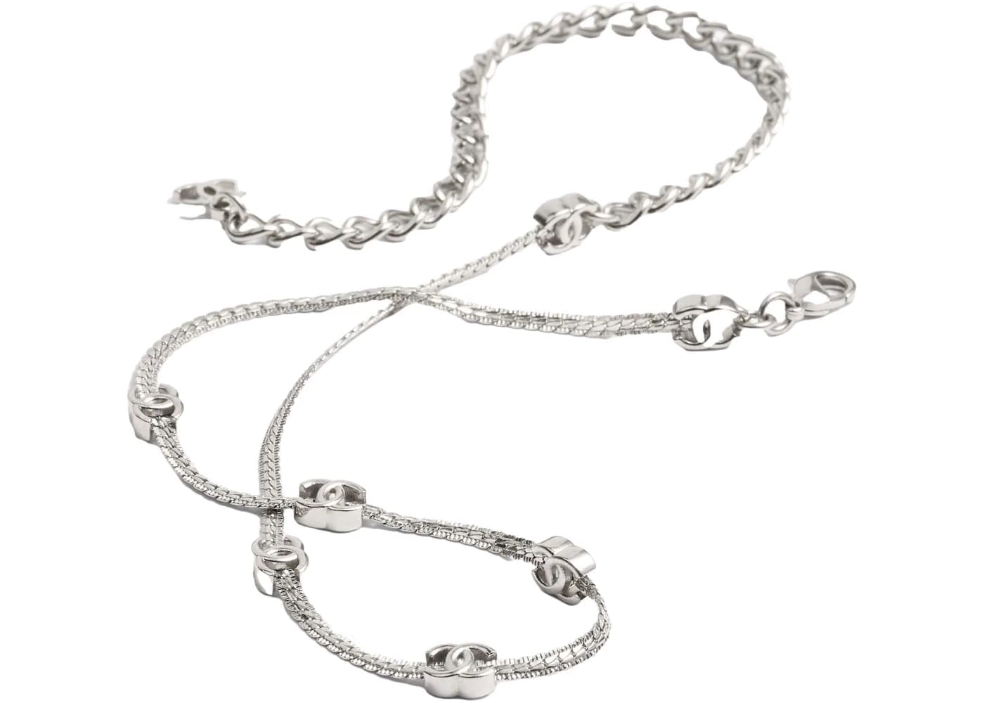 Chanel Metal Choker Silver (ABE255 B18058 NZS81)