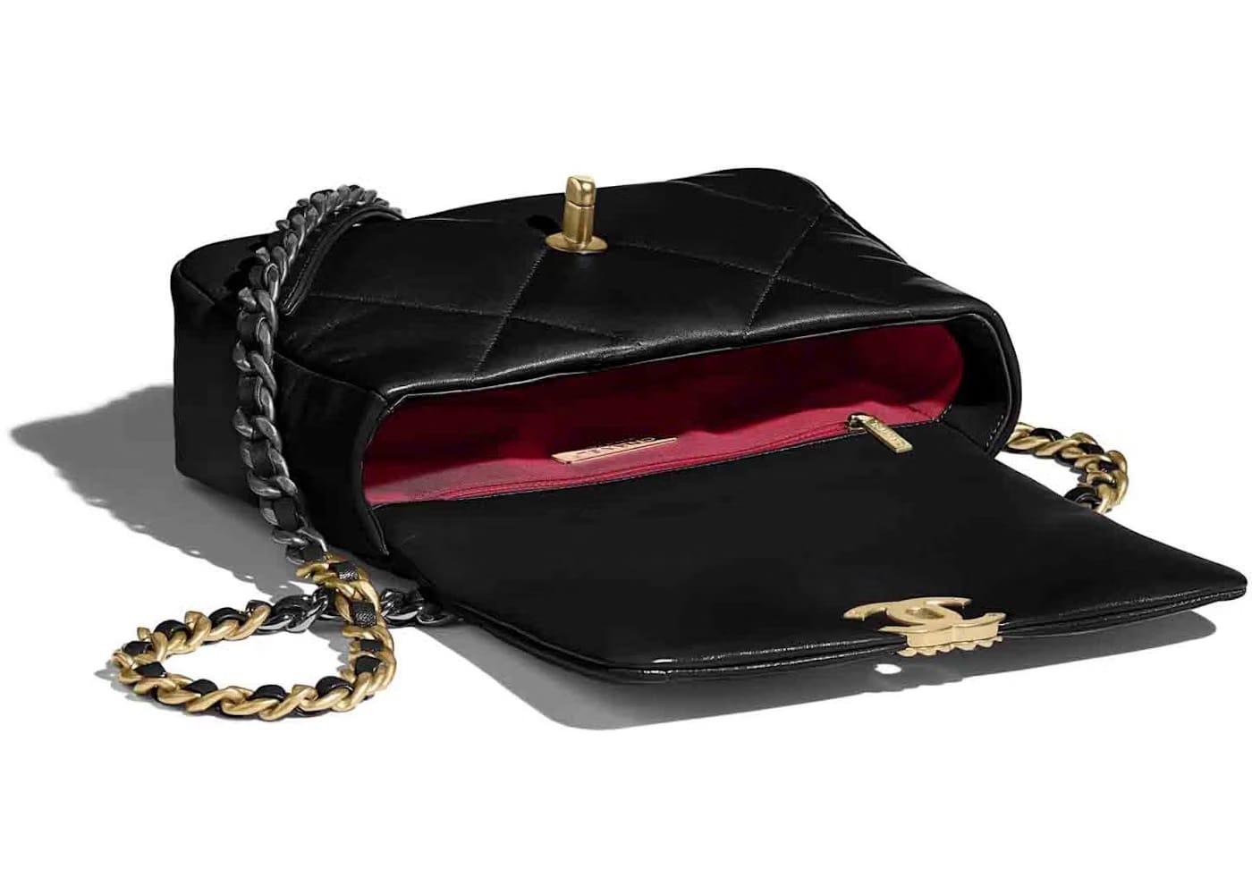 Chanel 19 Handbag Black Lambskin