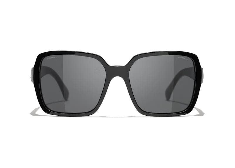 Chanel Square Sunglasses Black/Grey (5408 1026/S4)