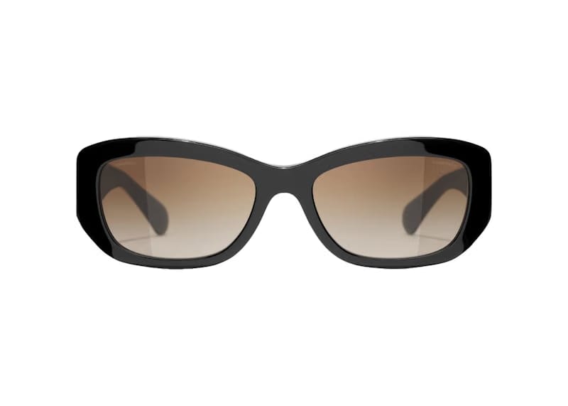 Chanel Rectangle Sunglasses Black (5493 c622/S5)