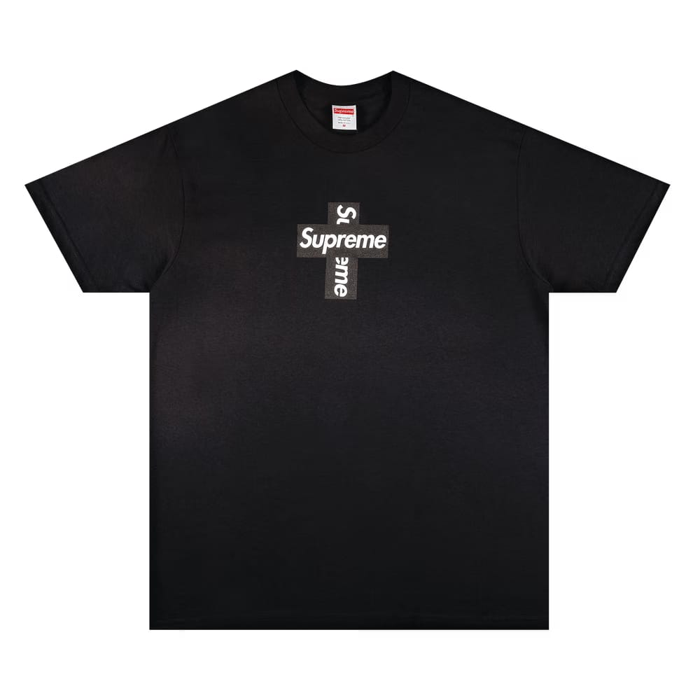 Supreme Cross Logo Black T-Shirt