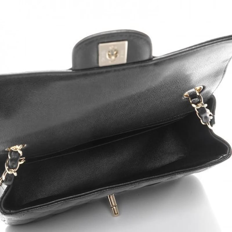 Chanel Mini Rectangular Flap Black Caviar