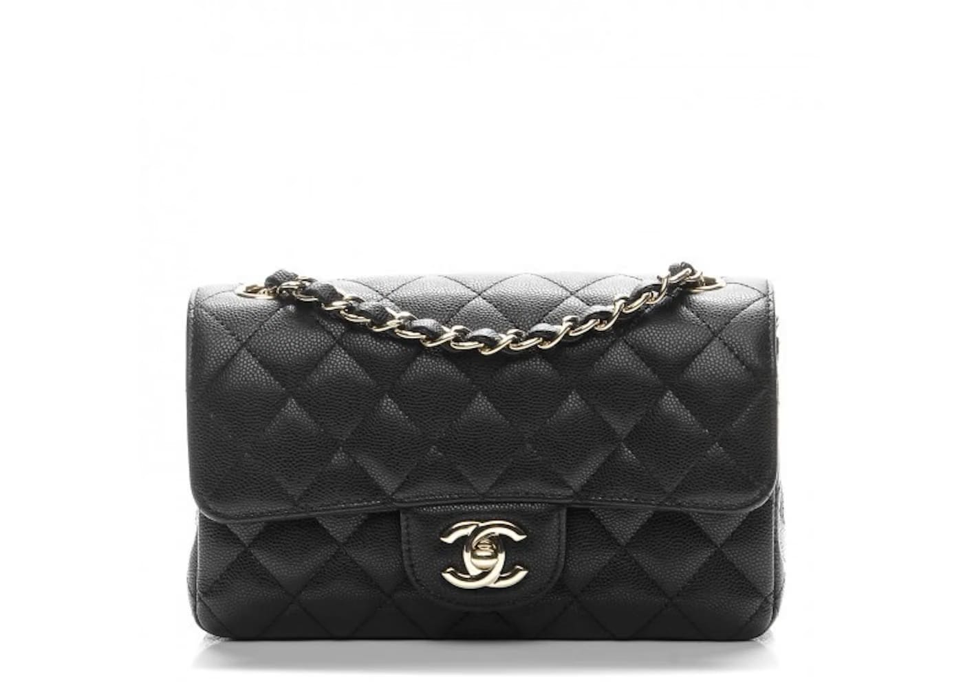 Chanel Mini Rectangular Flap Black Caviar