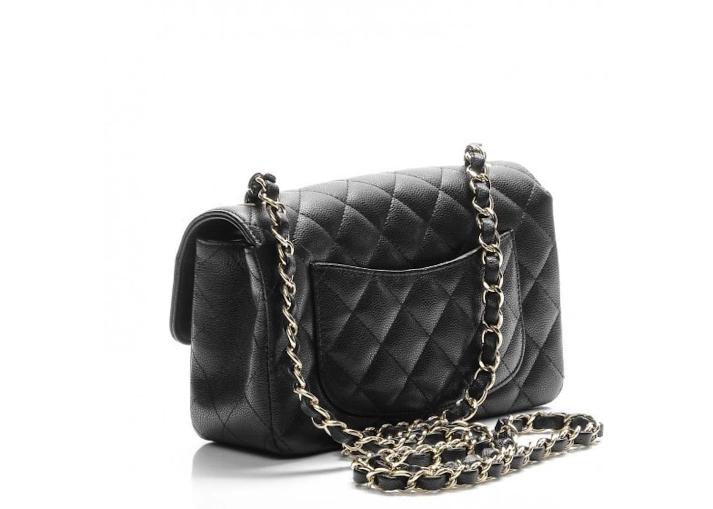 Chanel Mini Rectangular Flap Black Caviar