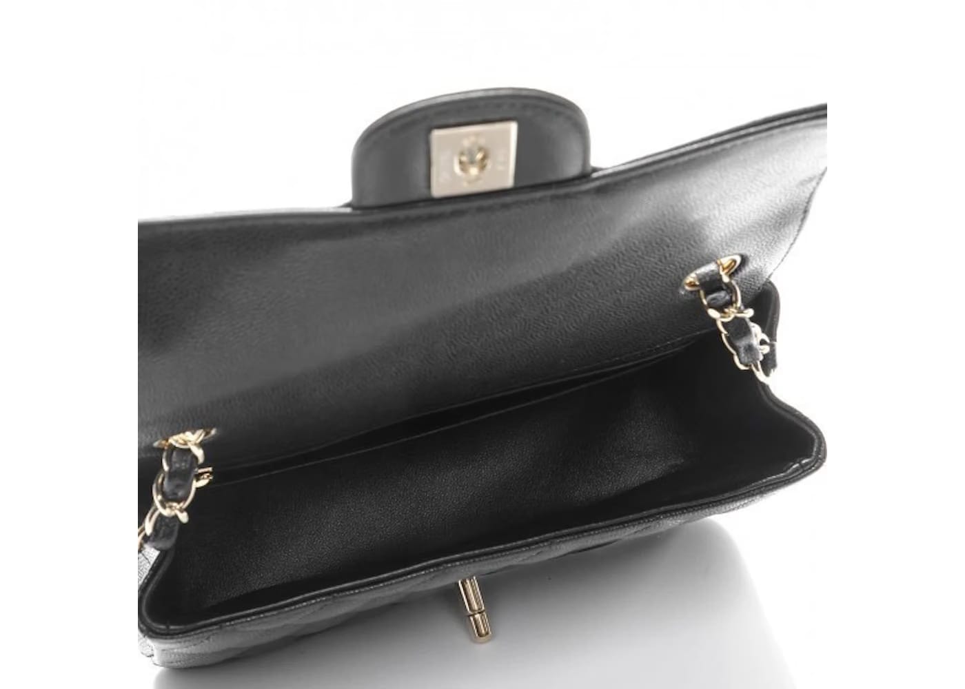 Chanel Mini Rectangular Flap Black Caviar