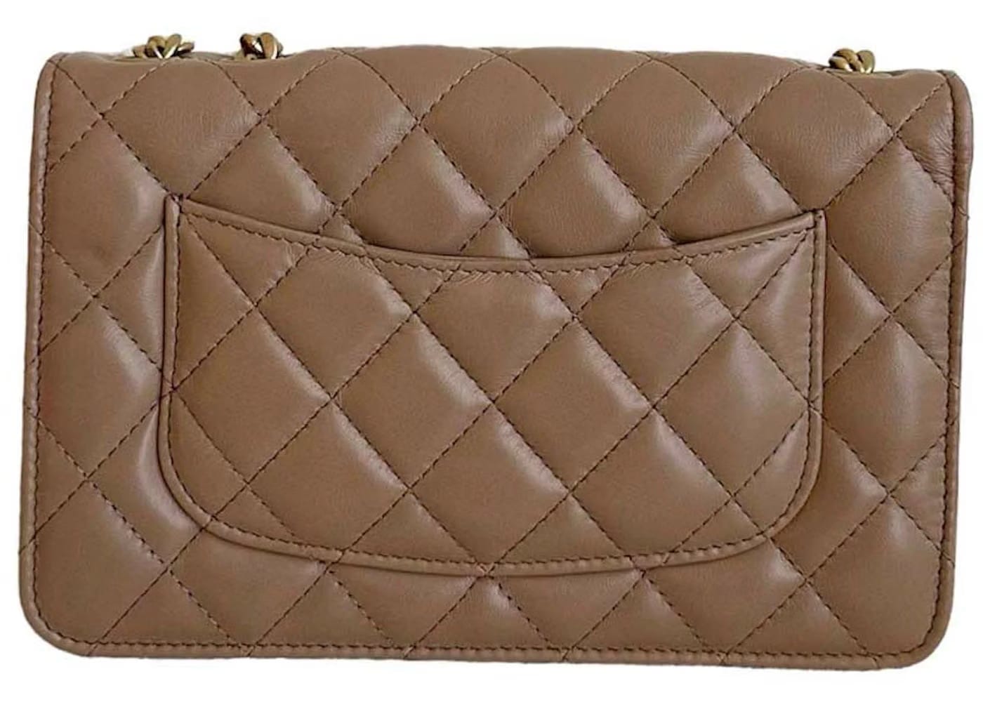 Chanel Adjustable Strap WOC Beige (AP3043)