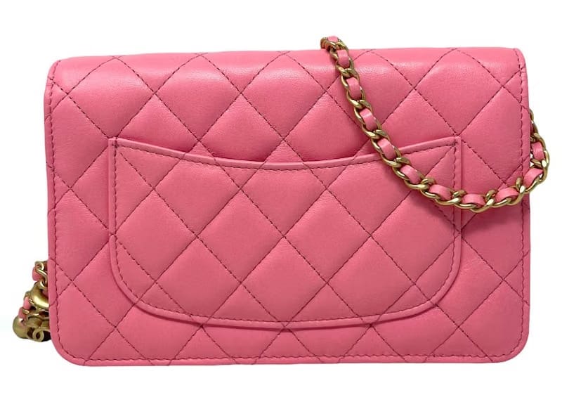 Chanel Classic Quilted WOC Crossbody Bag Pink