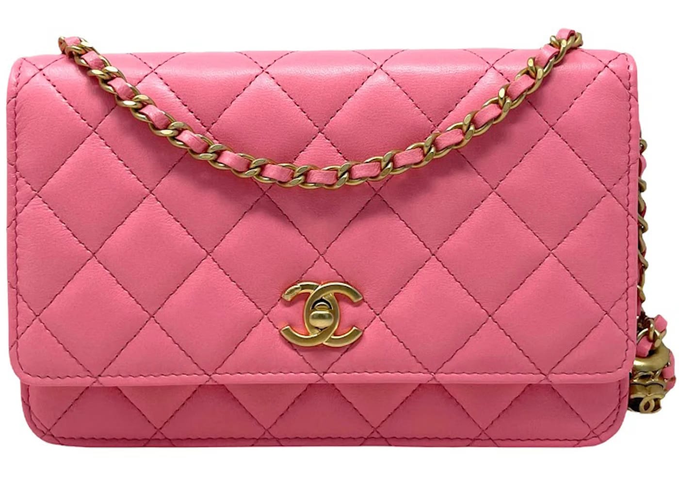 Chanel Classic Quilted WOC Crossbody Bag Pink