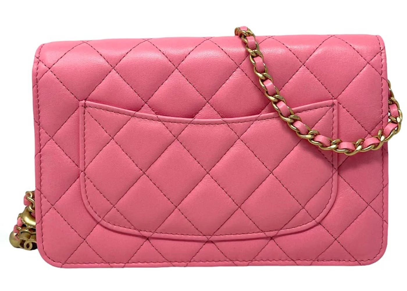 Chanel Classic Quilted WOC Crossbody Bag Pink