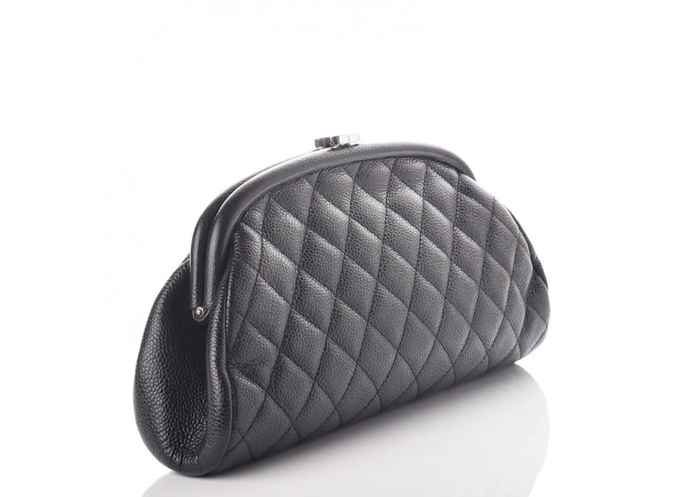 Chanel Timeless Clutch Quilted Diamond Black