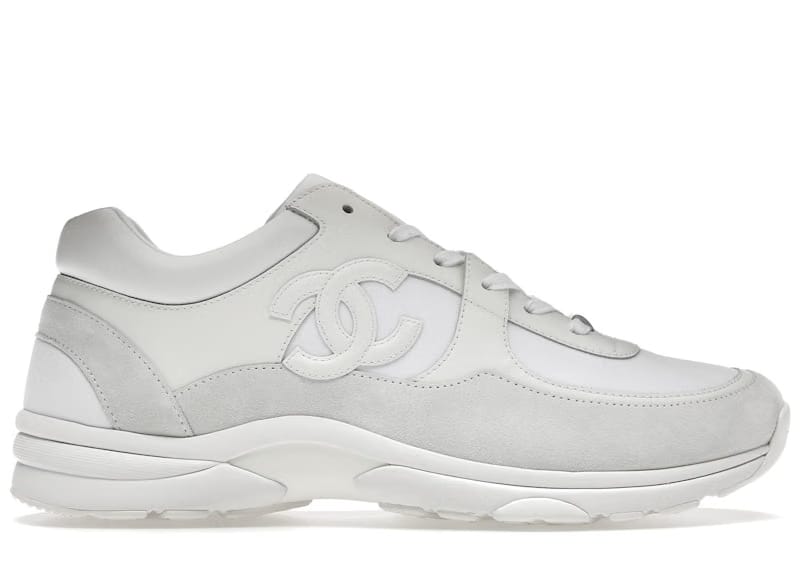 Chanel CC White Suede