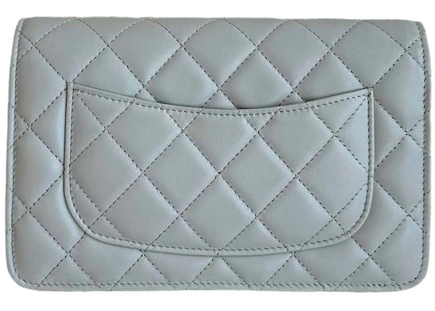 Chanel Pearl Crush Adjustable Strap WOC Light Grey (AP1450)