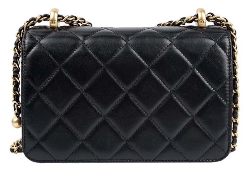 Chanel Mini Size 24C Flap Bag with Adjustable Strap Black (AS2615)