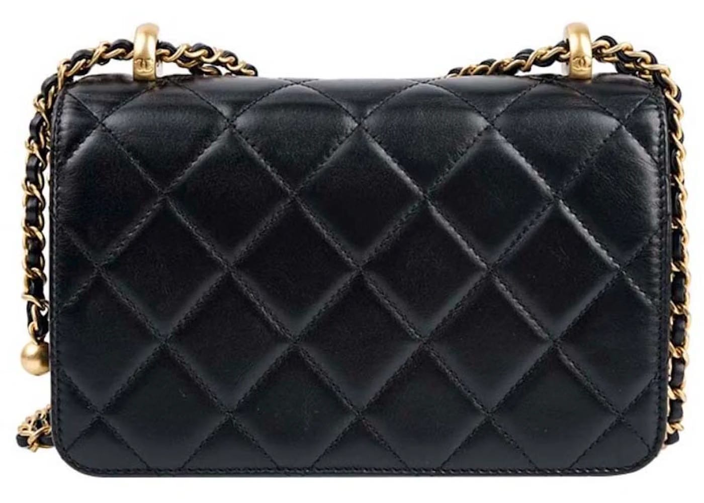 Chanel Mini Size 24C Flap Bag with Adjustable Strap Black (AS2615)
