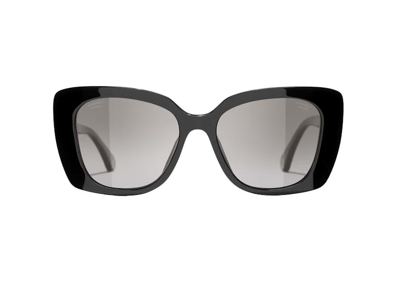 Chanel Rectangle Polarized Sunglasses Black (5504 C622/M3)