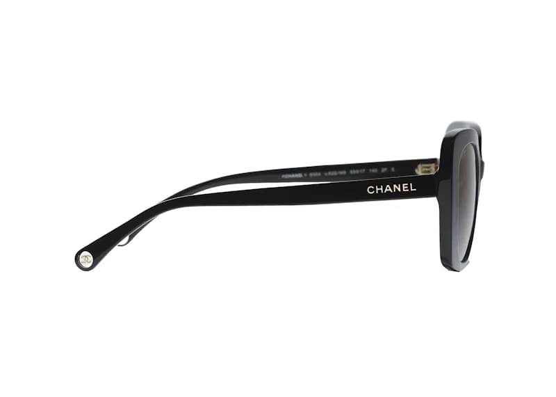 Chanel Rectangle Polarized Sunglasses Black (5504 C622/M3)
