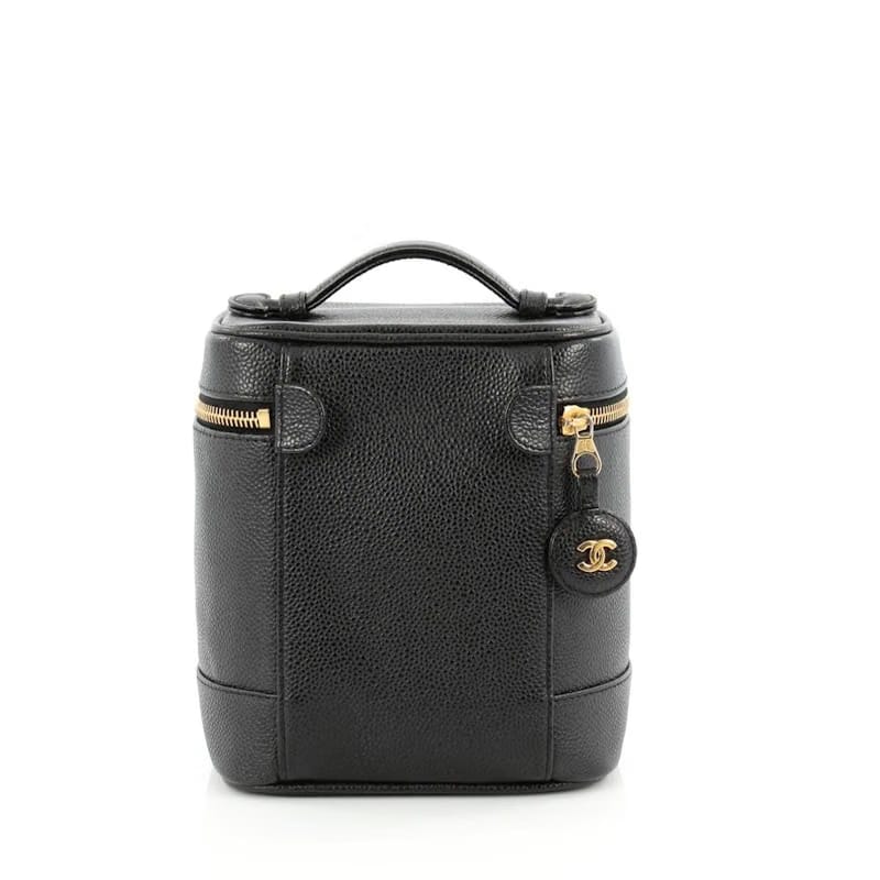 Chanel CC Cosmetic Case Tall Black