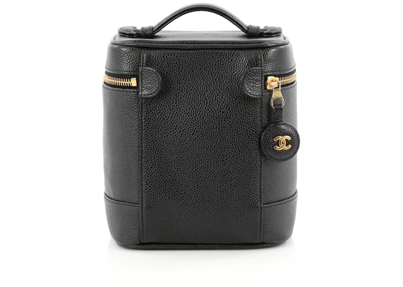 Chanel CC Cosmetic Case Tall Black