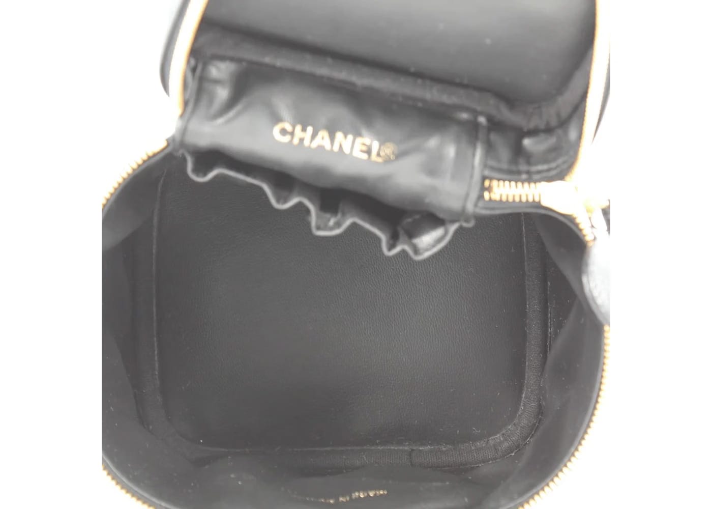 Chanel CC Cosmetic Case Tall Black