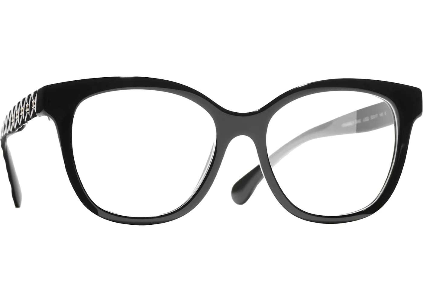 Chanel Butterfly Eyeglasses 53mm Black/Gold (3442 C622)