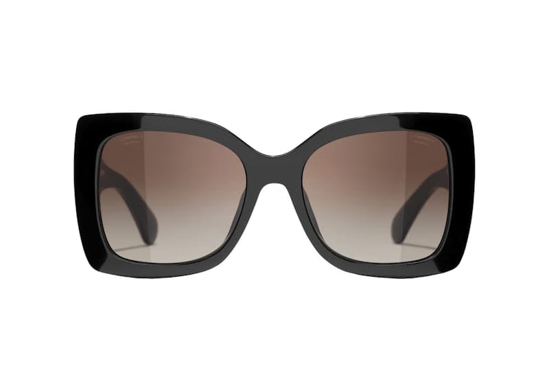 Chanel Polarized Square Sunglasses Black (5494 c.622/S9)
