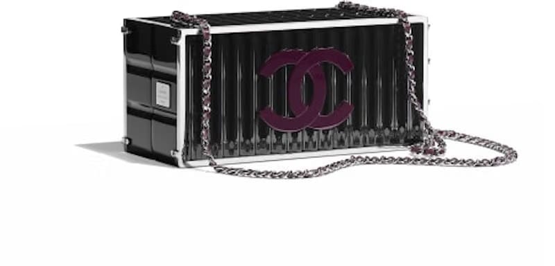 Chanel Shipping Container Minaudiere Black