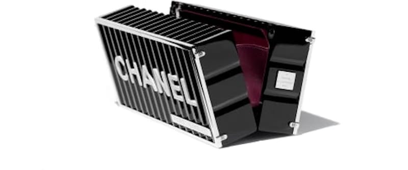 Chanel Shipping Container Minaudiere Black