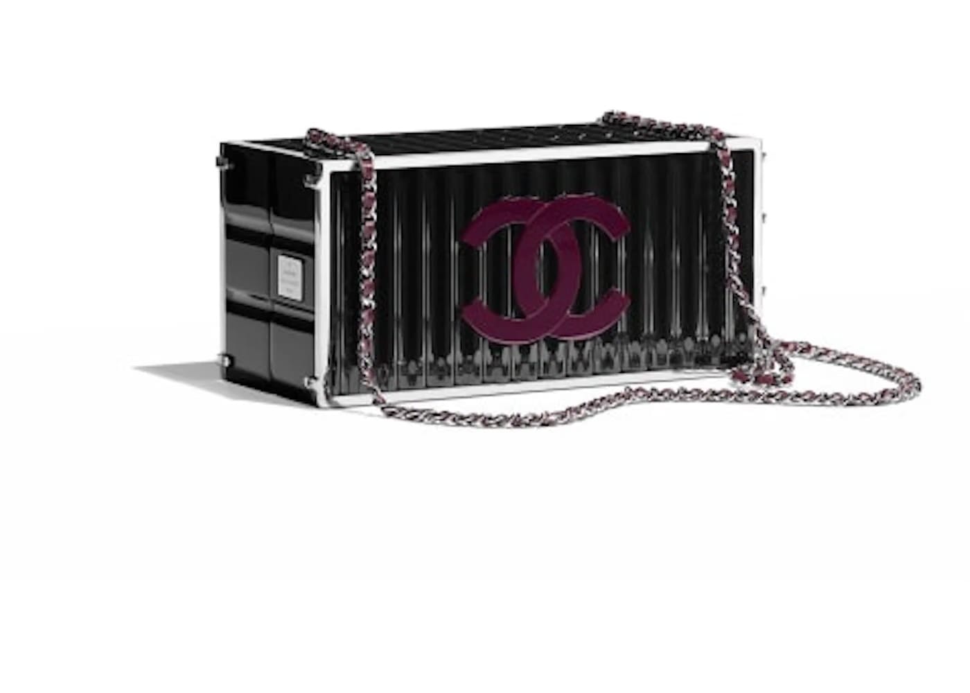 Chanel Shipping Container Minaudiere Black