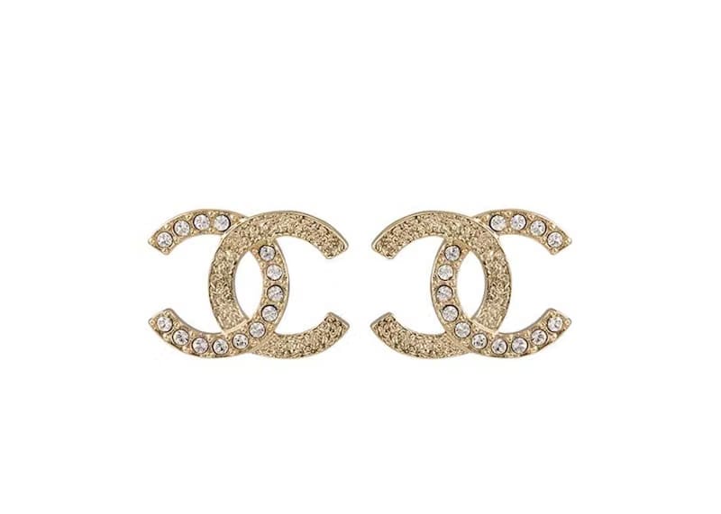 Chanel CC Logo Earrings Gold (ABA227)