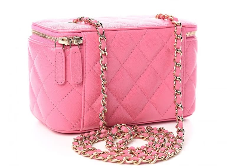 Chanel Vanity Crossbody Caviar Small Pink