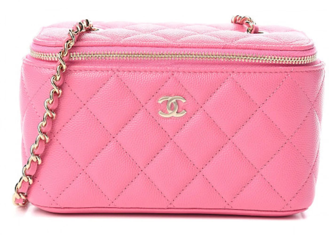 Chanel Vanity Crossbody Caviar Small Pink