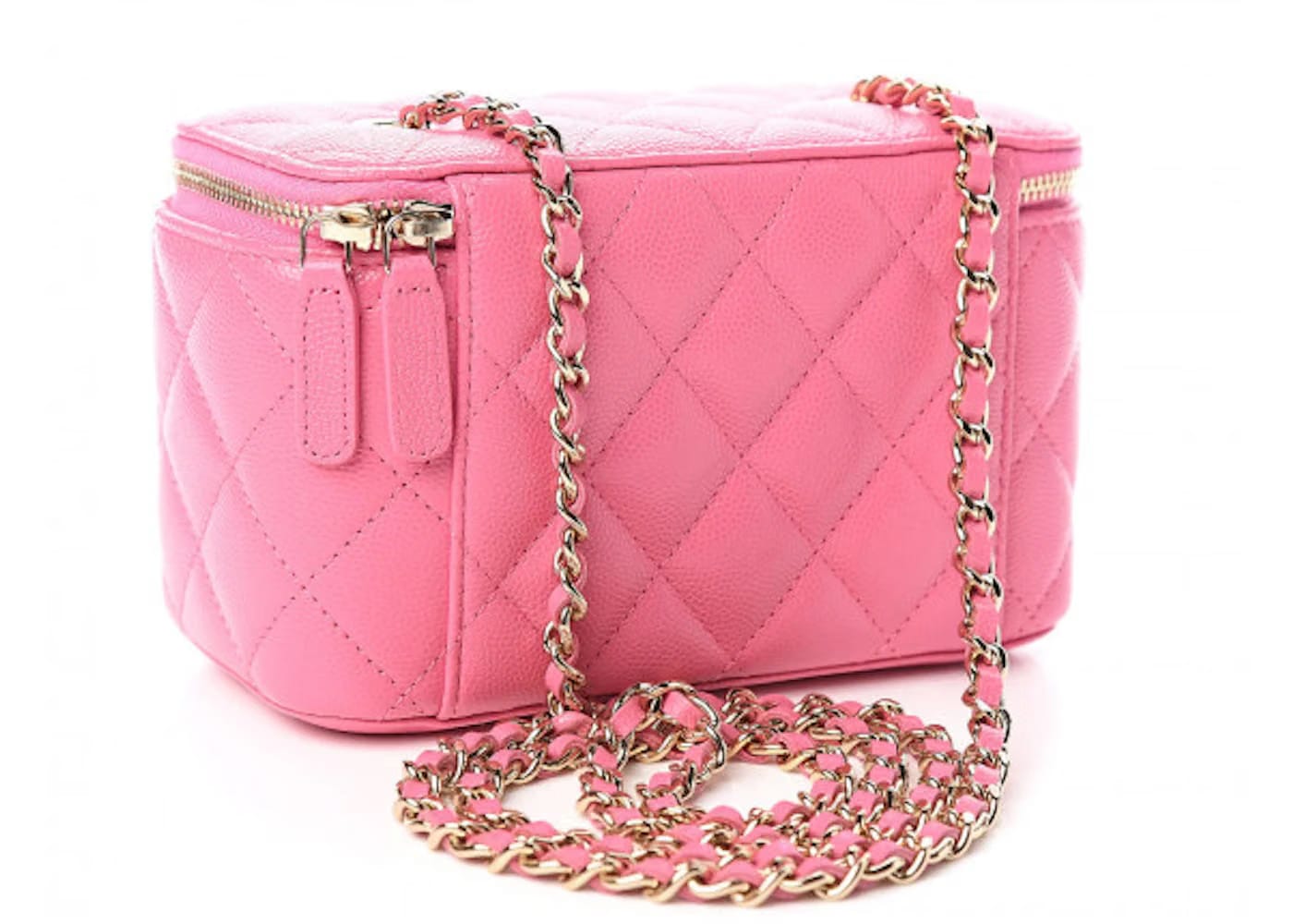 Chanel Vanity Crossbody Caviar Small Pink