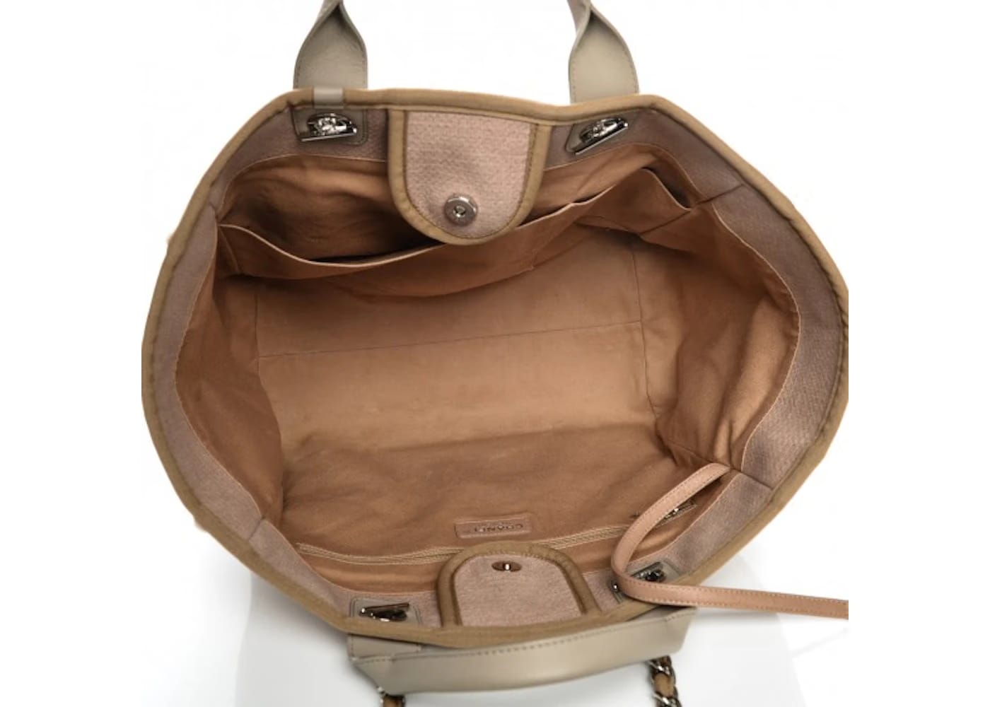 Chanel Deauville Tote Large Ecru