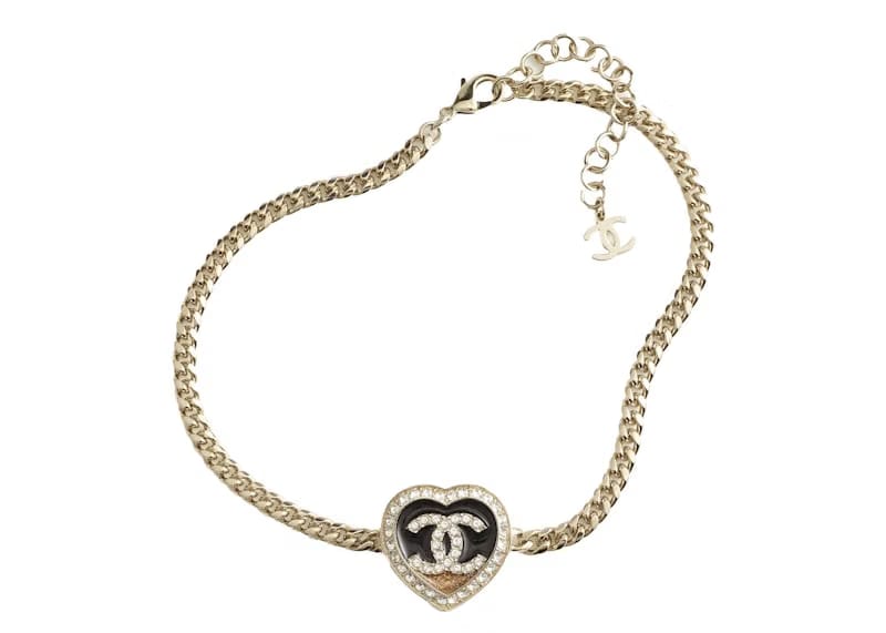 Chanel Choker Gold/Black/Dark Gold/Crystal (ABB649 B14145 NR576)