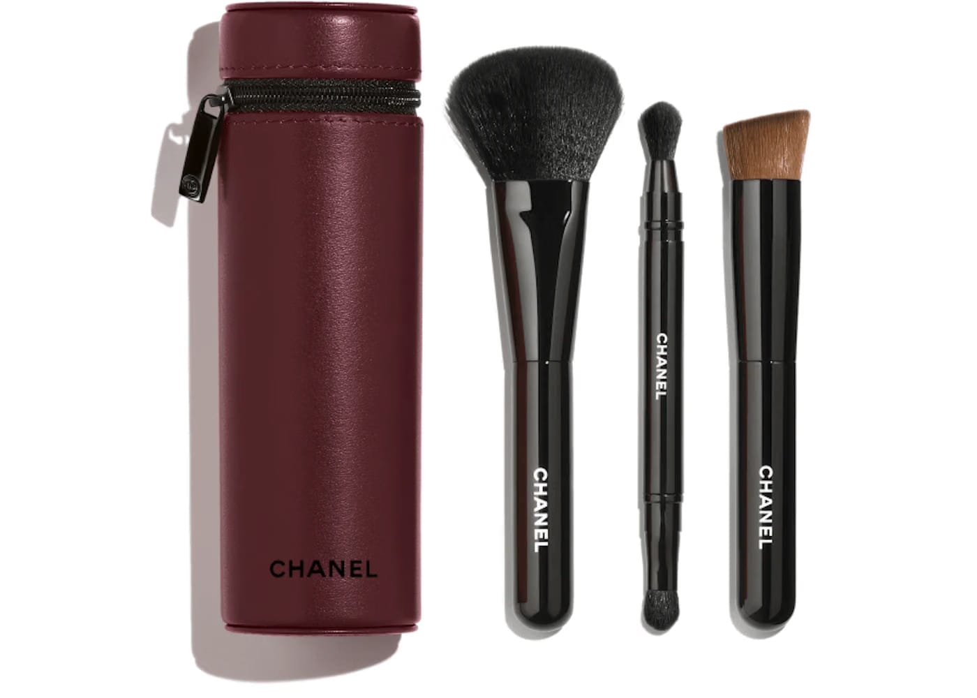Chanel Codes Couleur Limited-Edition Collection of 3 Essential Brushes 155 - ROUGE NOIR
