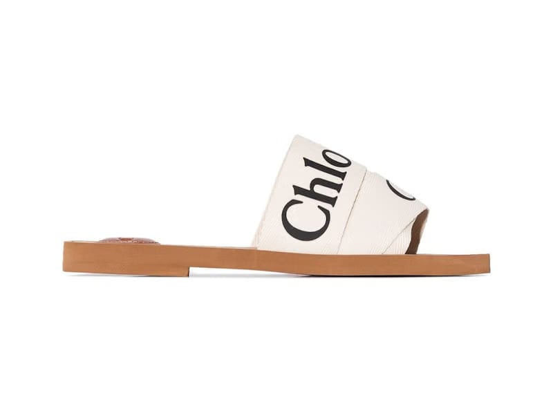 Chloé Woody Open-Toe Sandals White (Women's)