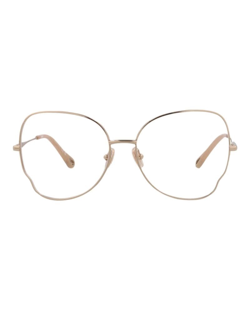 Chloe Cat Eye-Frame Metal Optical Frames Gold Gold Transparent (CH0098O-30012434-006)