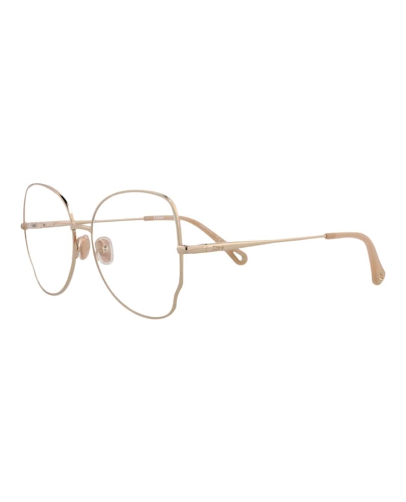 Chloe Cat Eye-Frame Metal Optical Frames Gold Gold Transparent (CH0098O-30012434-006)