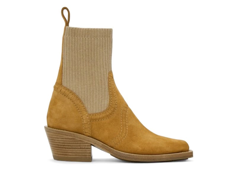 Chloe Nellie Suede Ankle Boots Quiet Brown (Women's)